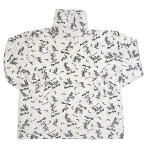Vintage 1992 Looney Tunes Bugs Bunny All Over Print Turtleneck Sweatshirt Small